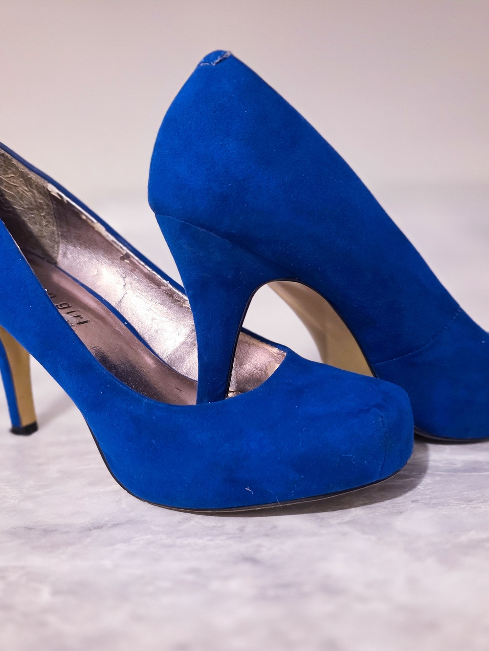 Madden Girl Cobalt Blue Suede Platform Pumps